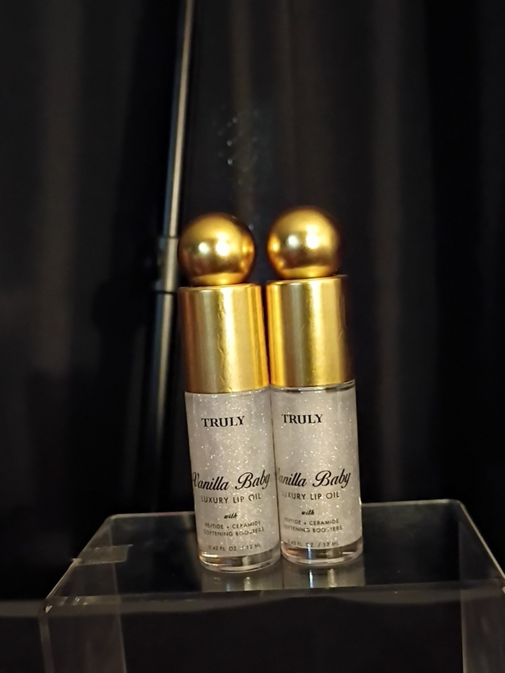TRULY Gold-Capped Shimmery Clear Lip Oil Duo